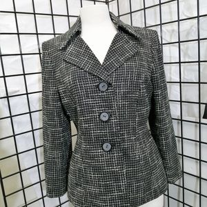 Tahari Arthur S. Levine | Woven Tweed Style Blazer